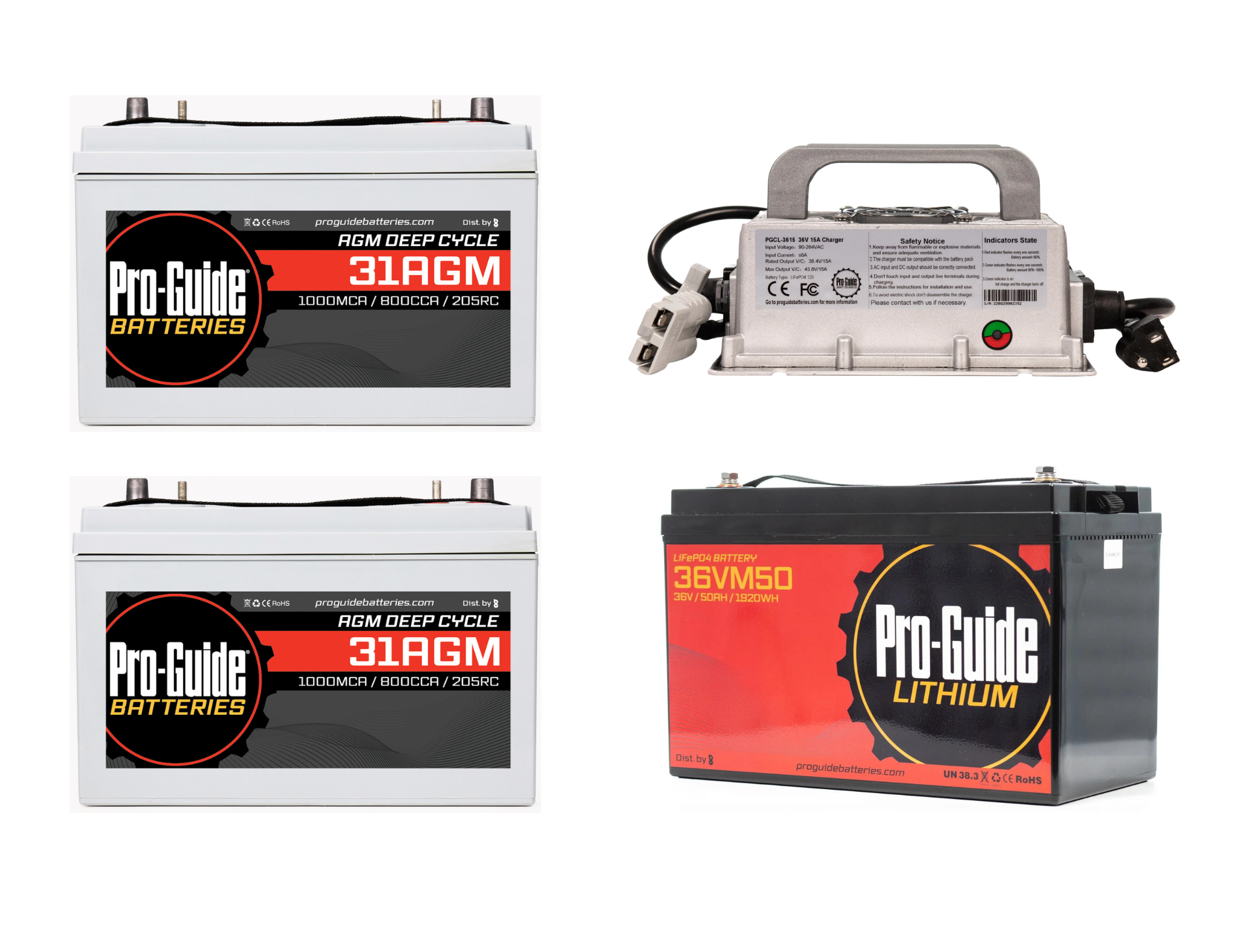Pro-Guide Battery AGM & Lithium Duo Bundle